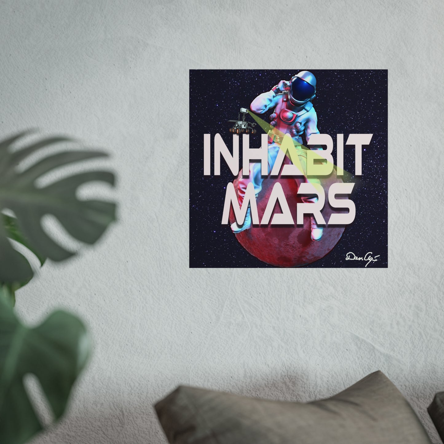 Inhabit Mars, Fine Art Posters, Space, SpaceX, Multiverse, Universe, print design, png