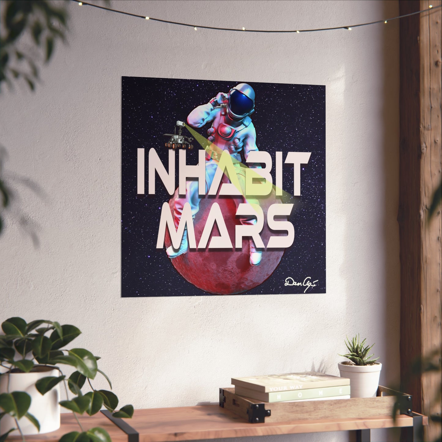 Inhabit Mars, Fine Art Posters, Space, SpaceX, Multiverse, Universe, print design, png