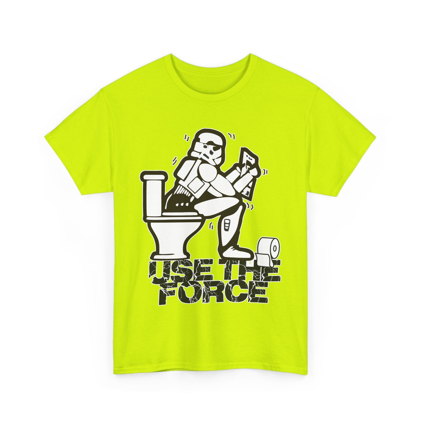 Use The Force, Unisex Heavy Cotton Tee, Star Wars, funny, restroom jokes, graphic design, png