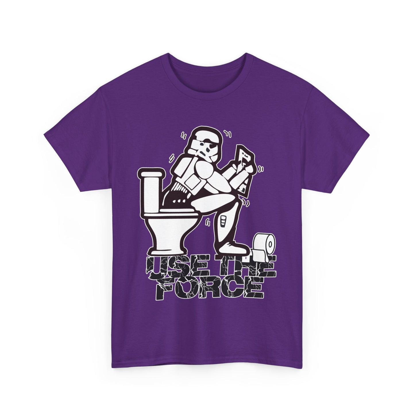 Use The Force, Unisex Heavy Cotton Tee, Star Wars, funny, restroom jokes, graphic design, png