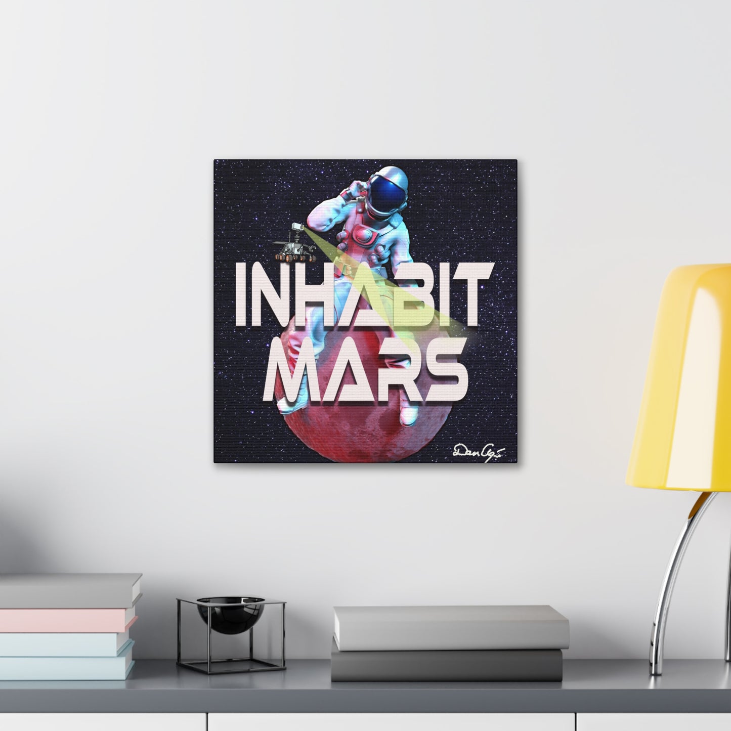 Inhabit Mars, Canvas Gallery Wraps, Space, SpaceX, Universe, Multiverse, Graphic Design, png