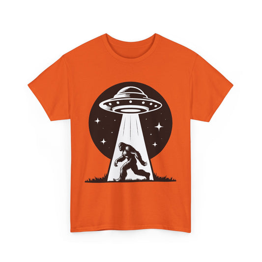 Beam Bigfoot up, UFO, Unisex Heavy Cotton Tee, Graphic Design, png