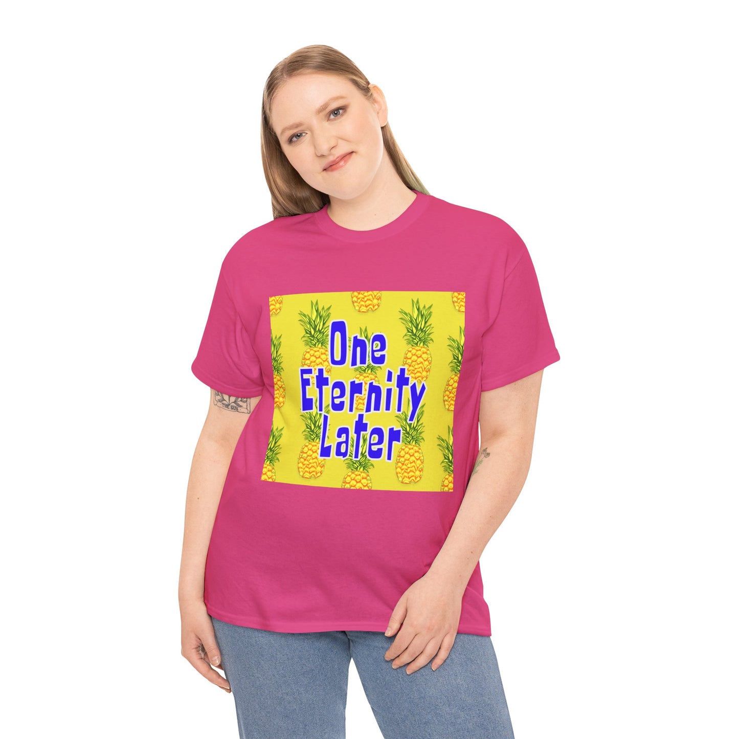 One Eternity Later, Unisex Heavy Cotton Tee, SpongeBob, cartoons, t-shirt, t-shirts, tshirt, png, funny, kids