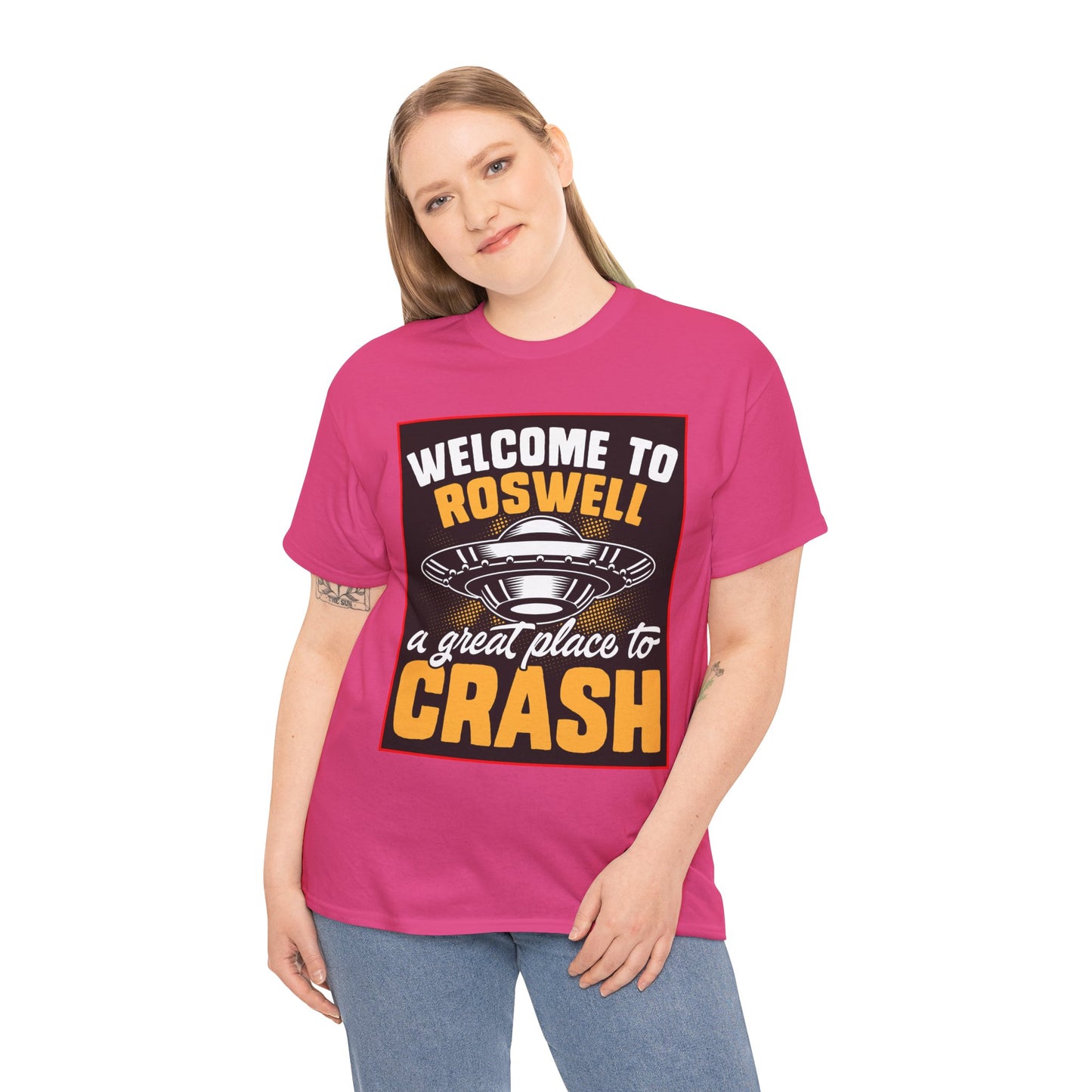 Roswell, UFO, Unisex Heavy Cotton Tee, graphic design, png, t-shirts, t-shirt, tshirts