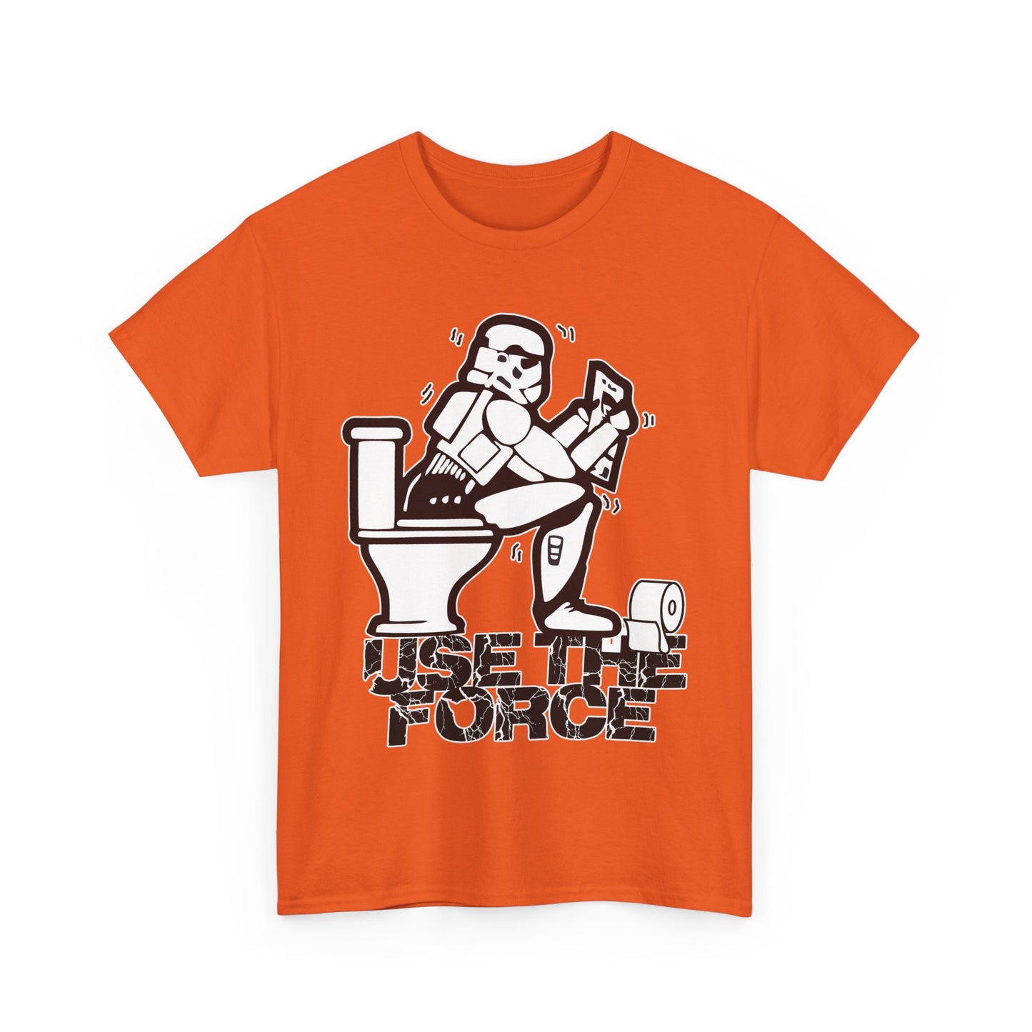 Use The Force, Unisex Heavy Cotton Tee, Star Wars, funny, restroom jokes, graphic design, png