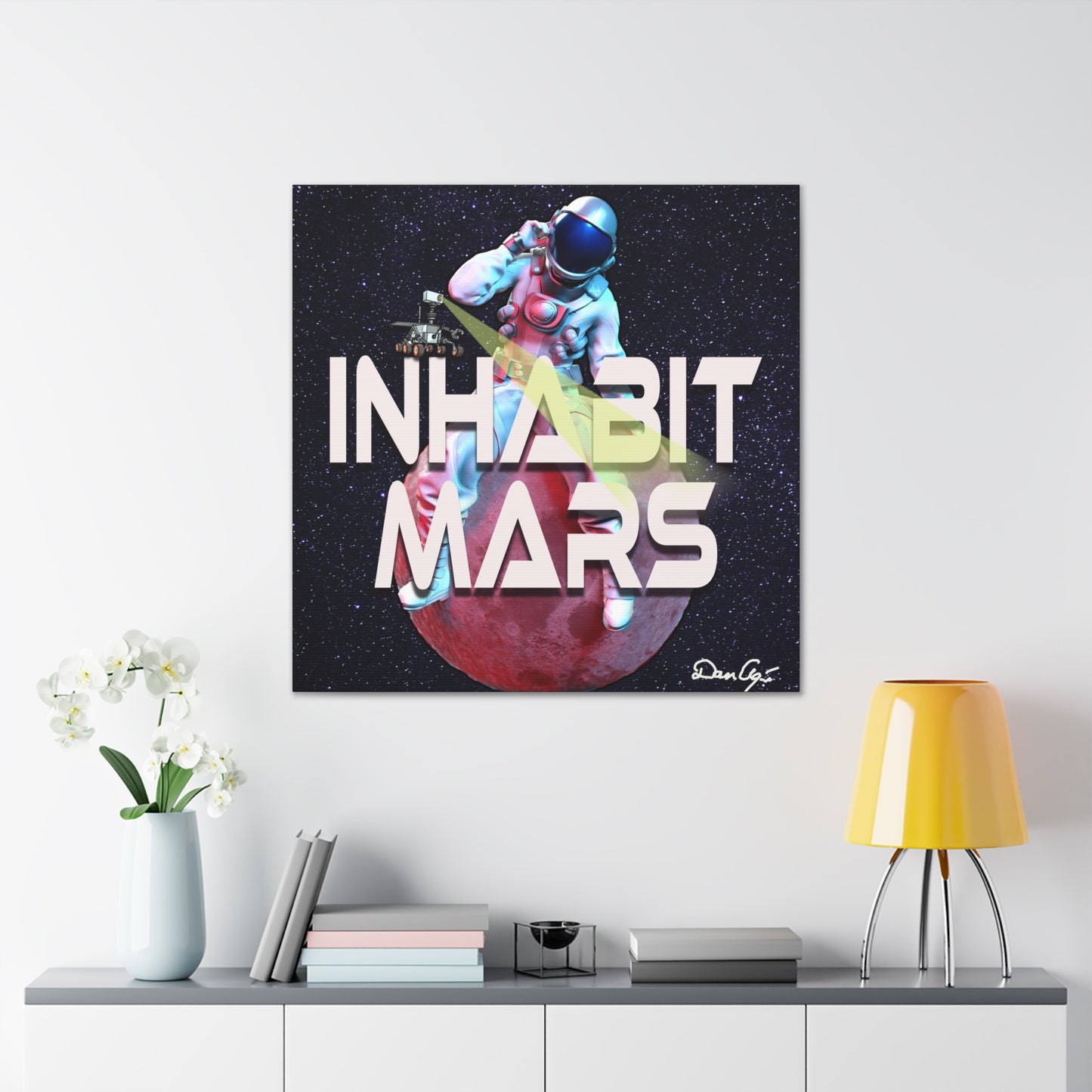 Inhabit Mars, Canvas Gallery Wraps, Space, SpaceX, Universe, Multiverse, Graphic Design, png