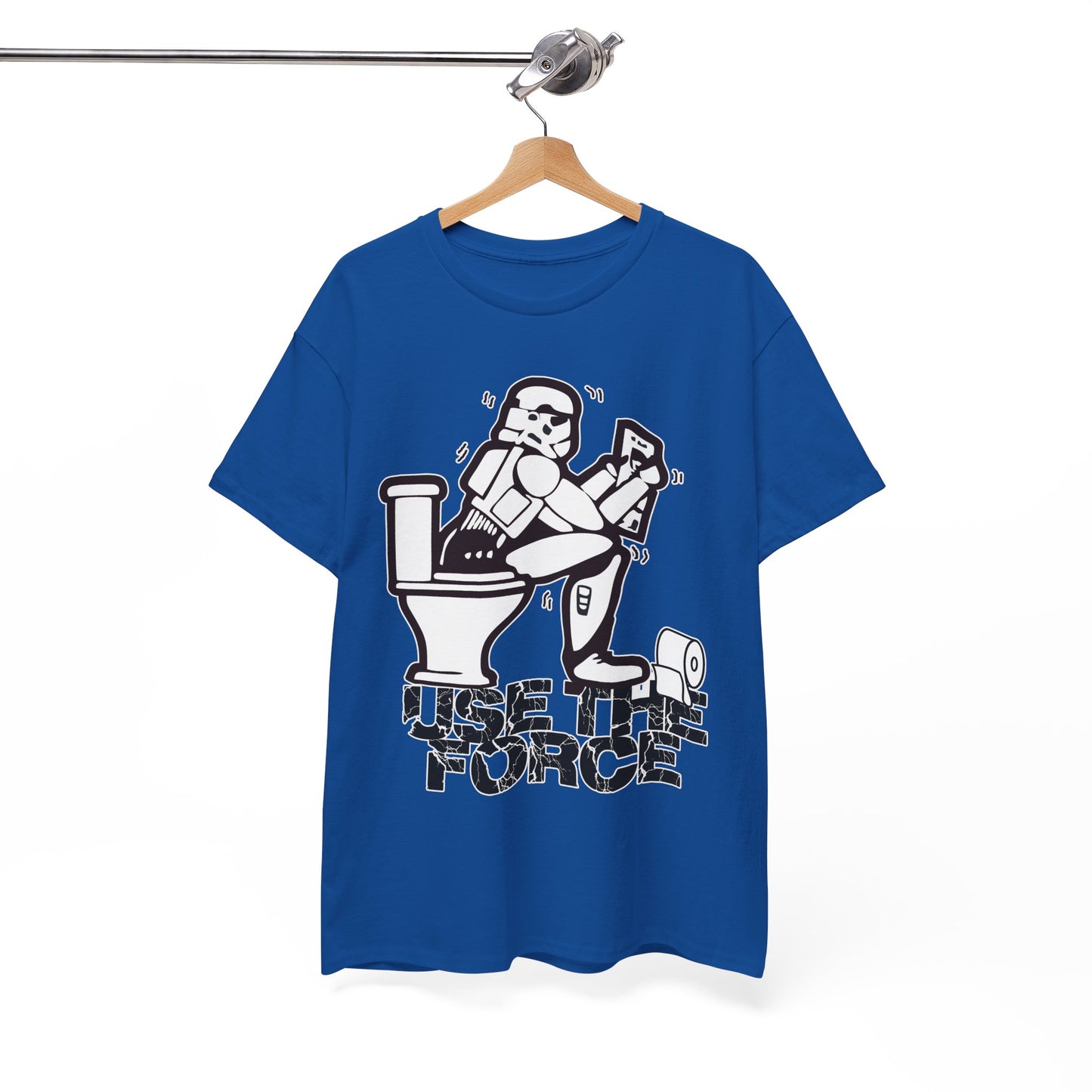 Use The Force, Unisex Heavy Cotton Tee, Star Wars, funny, restroom jokes, graphic design, png