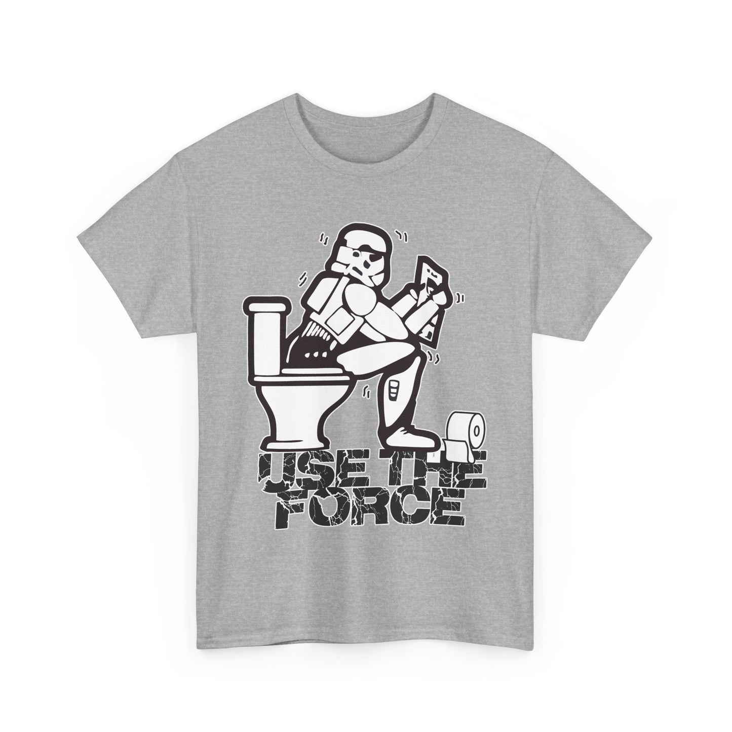 Use The Force, Unisex Heavy Cotton Tee, Star Wars, funny, restroom jokes, graphic design, png