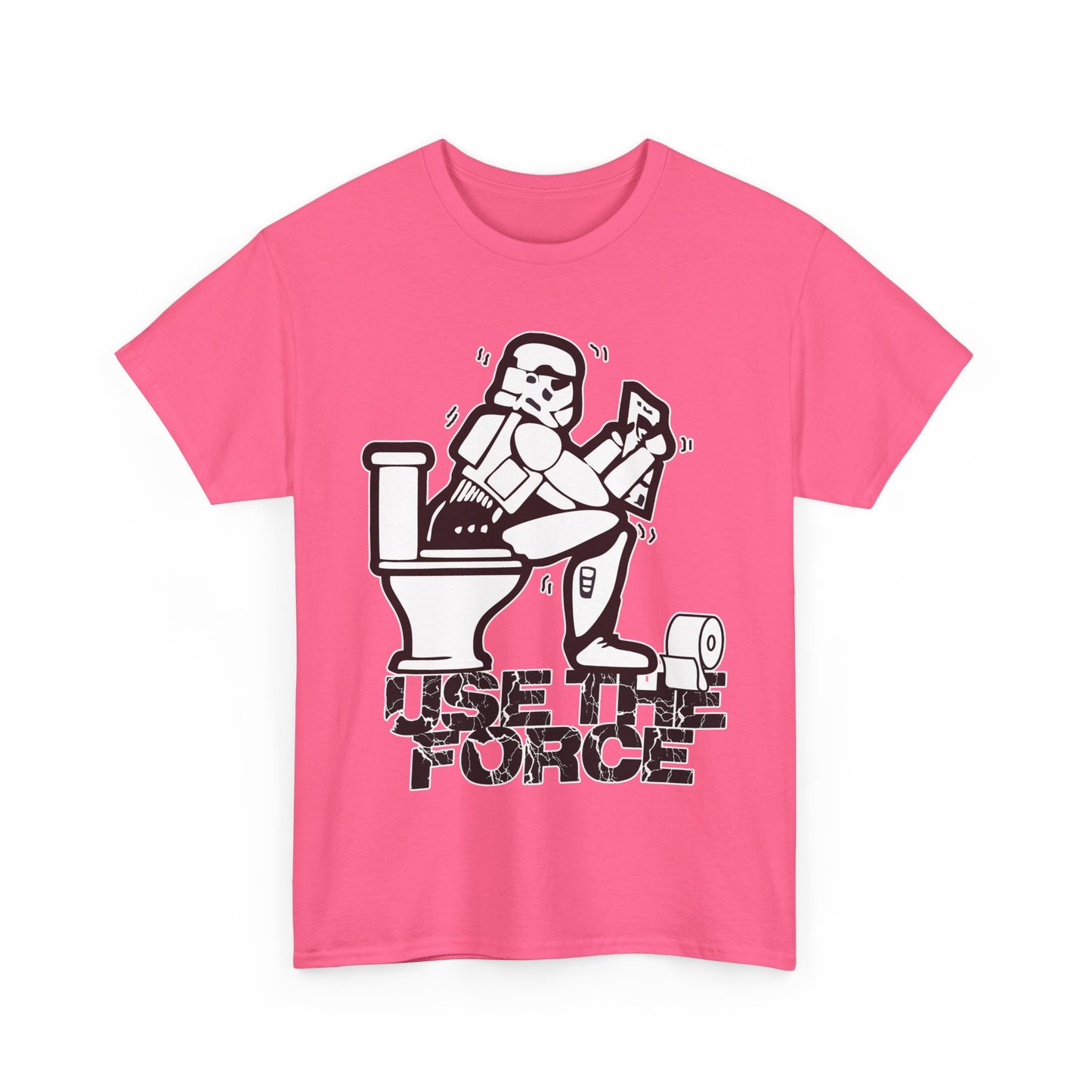 Use The Force, Unisex Heavy Cotton Tee, Star Wars, funny, restroom jokes, graphic design, png