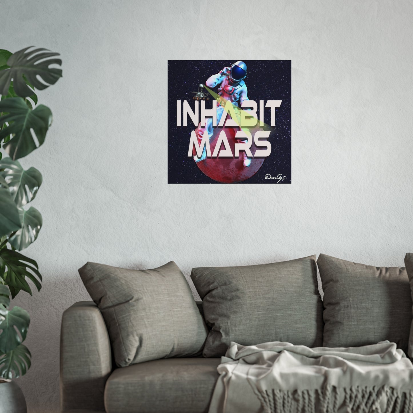 Inhabit Mars, Fine Art Posters, Space, SpaceX, Multiverse, Universe, print design, png