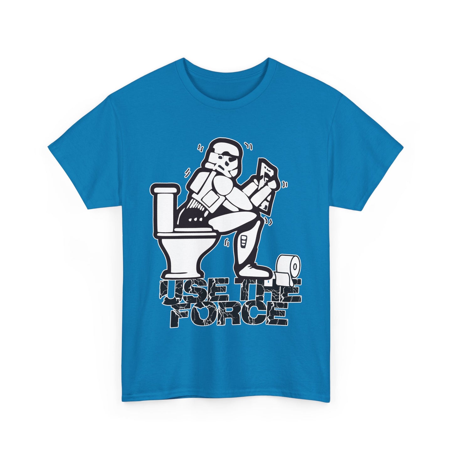 Use The Force, Unisex Heavy Cotton Tee, Star Wars, funny, restroom jokes, graphic design, png