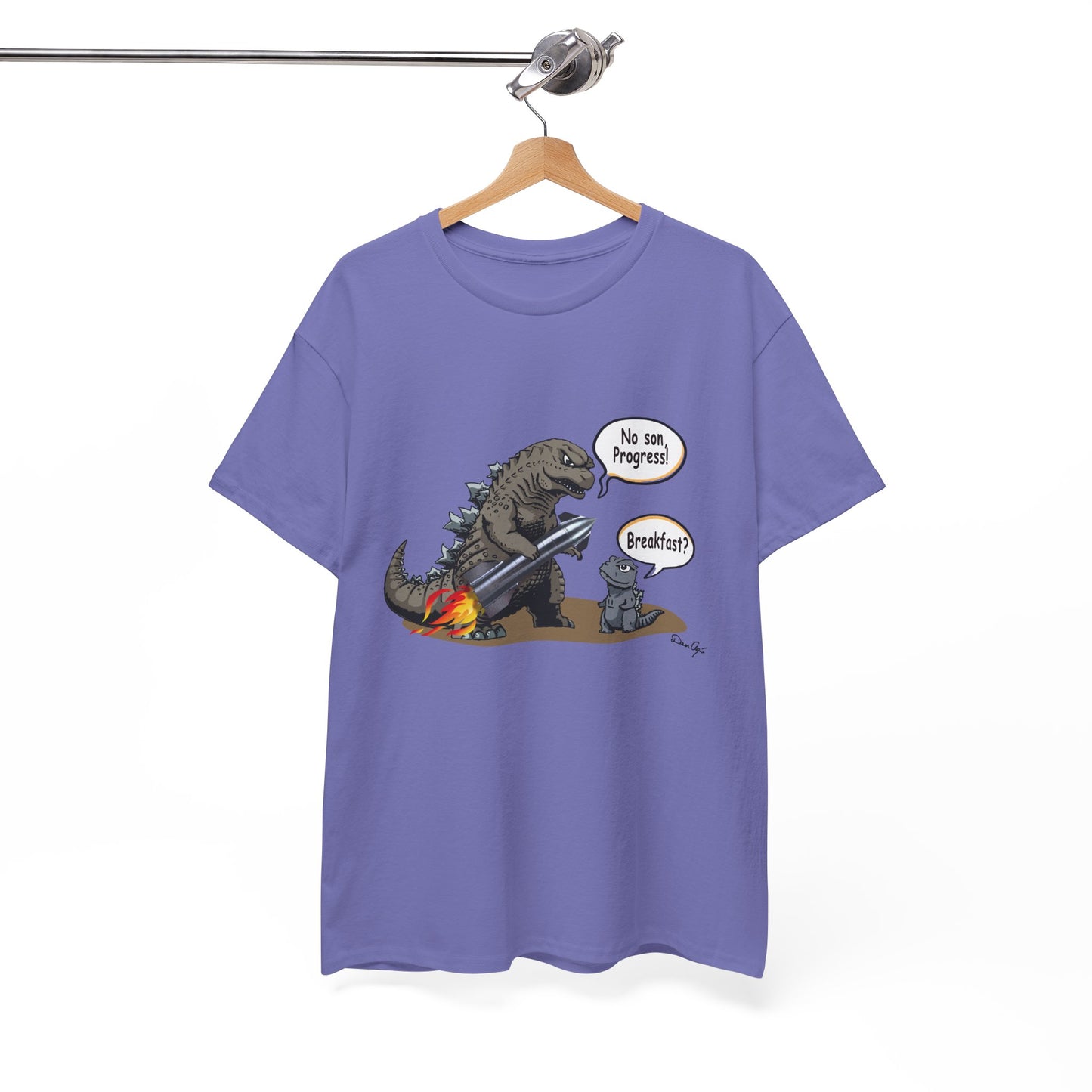 Godzilla, Son and SpaceX, Unisex Heavy Cotton Tee, print design, t-shirt, t-shirts, t-shirts, png, funny, cartoons, tee