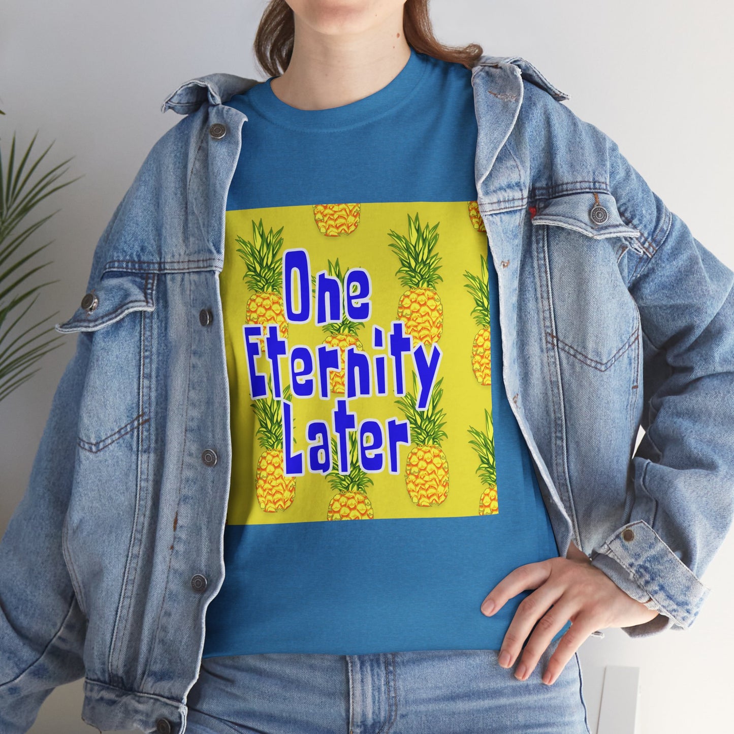 One Eternity Later, Unisex Heavy Cotton Tee, SpongeBob, cartoons, t-shirt, t-shirts, tshirt, png, funny, kids