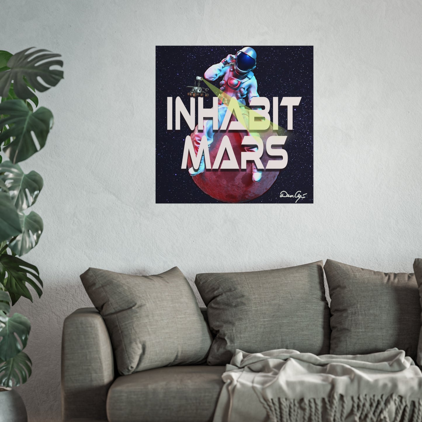 Inhabit Mars, Fine Art Posters, Space, SpaceX, Multiverse, Universe, print design, png