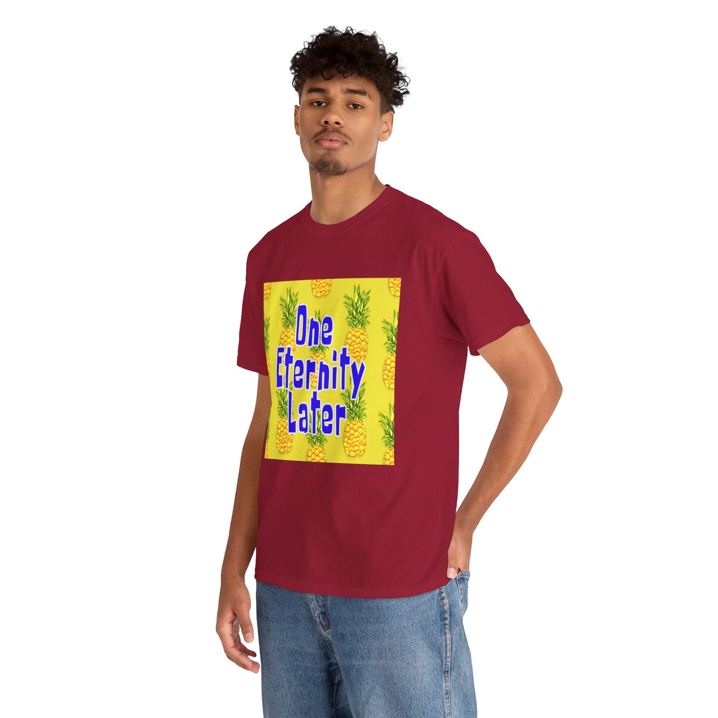 One Eternity Later, Unisex Heavy Cotton Tee, SpongeBob, cartoons, t-shirt, t-shirts, tshirt, png, funny, kids