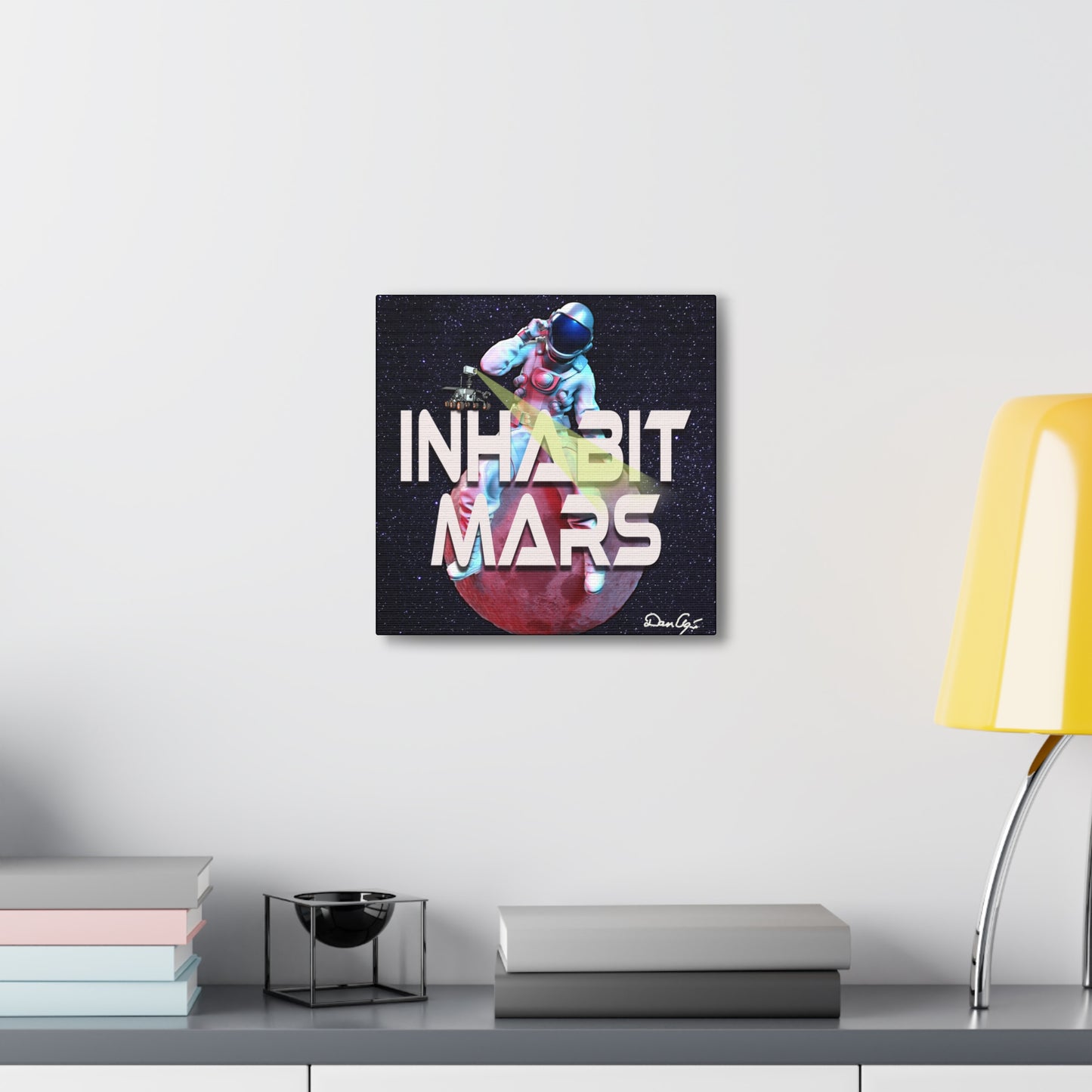 Inhabit Mars, Canvas Gallery Wraps, Space, SpaceX, Universe, Multiverse, Graphic Design, png