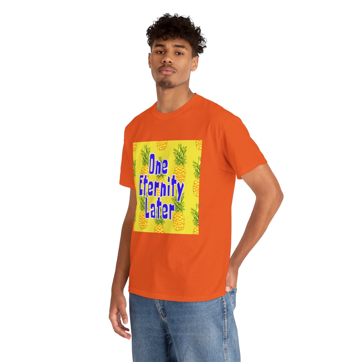 One Eternity Later, Unisex Heavy Cotton Tee, SpongeBob, cartoons, t-shirt, t-shirts, tshirt, png, funny, kids