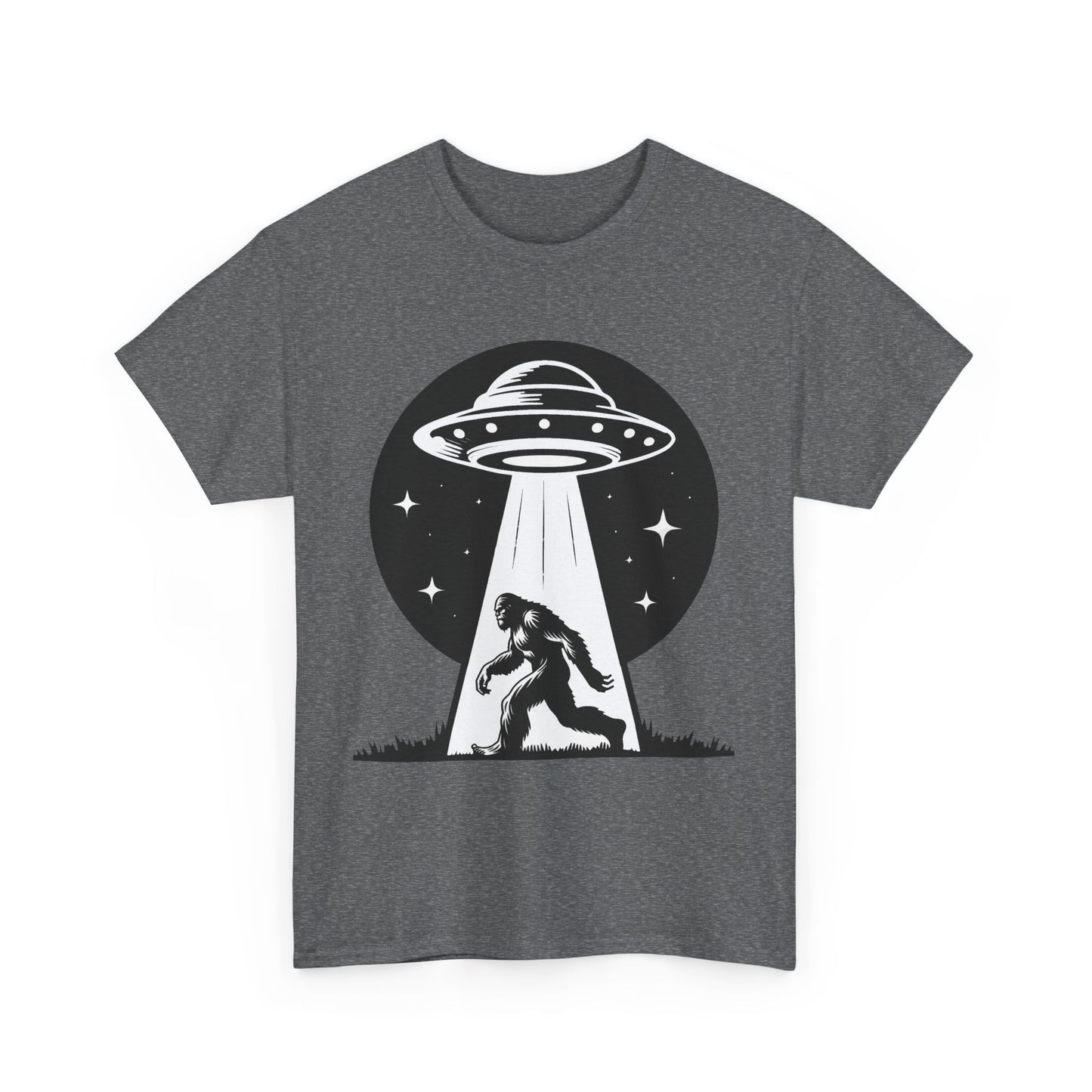 Beam Bigfoot up, UFO, Unisex Heavy Cotton Tee, Graphic Design, png