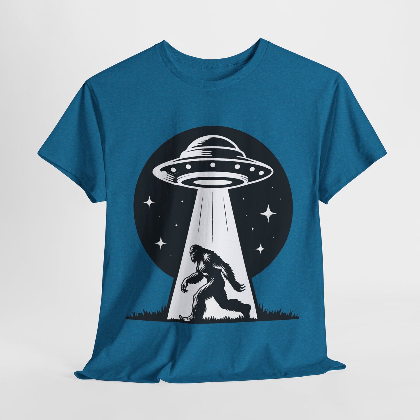 Beam Bigfoot up, UFO, Unisex Heavy Cotton Tee, Graphic Design, png