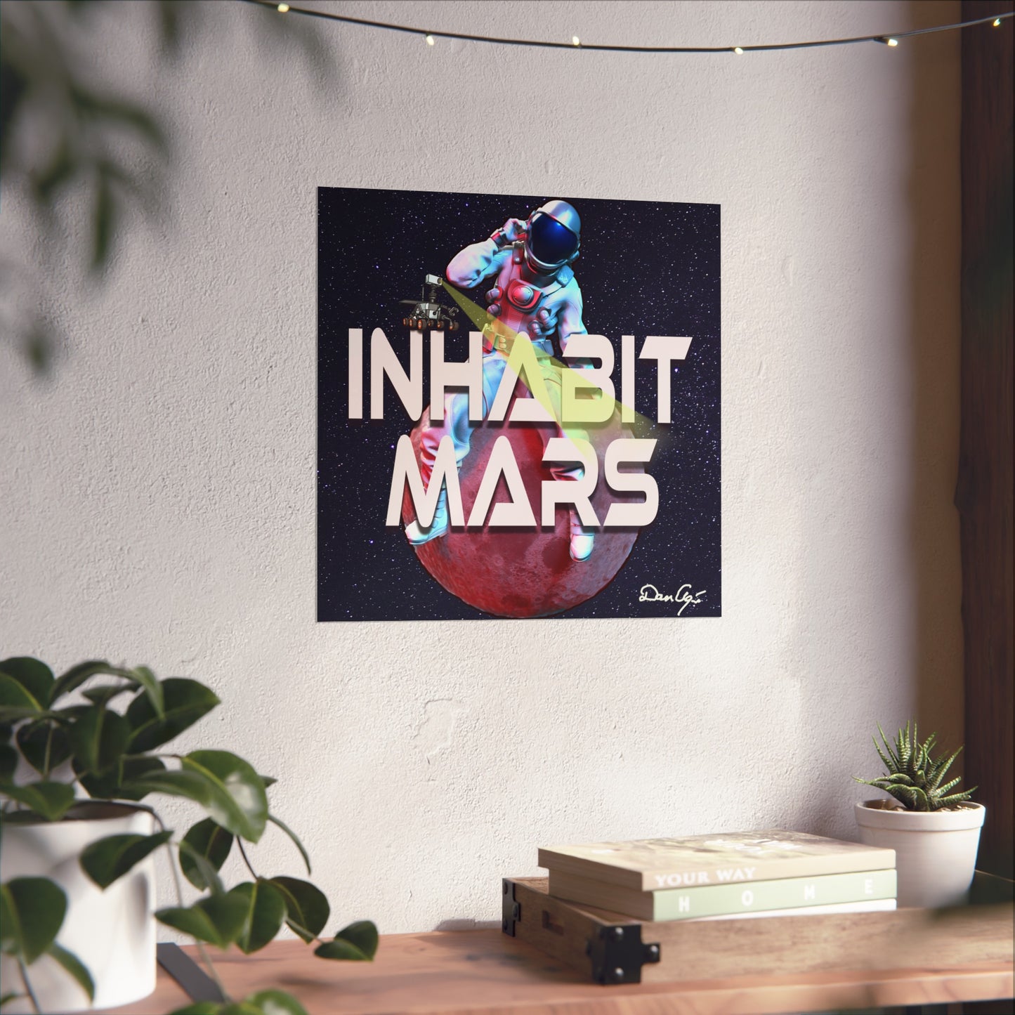 Inhabit Mars, Fine Art Posters, Space, SpaceX, Multiverse, Universe, print design, png