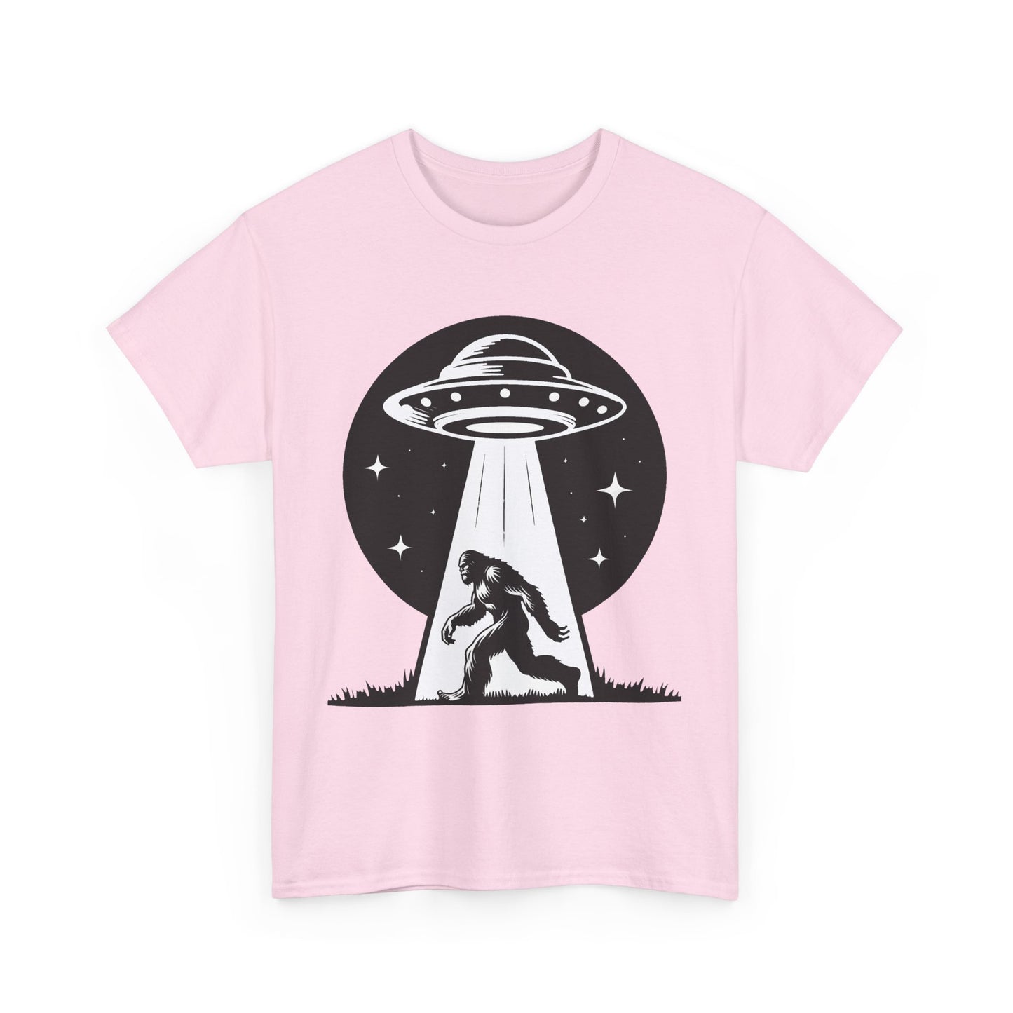 Beam Bigfoot up, UFO, Unisex Heavy Cotton Tee, Graphic Design, png